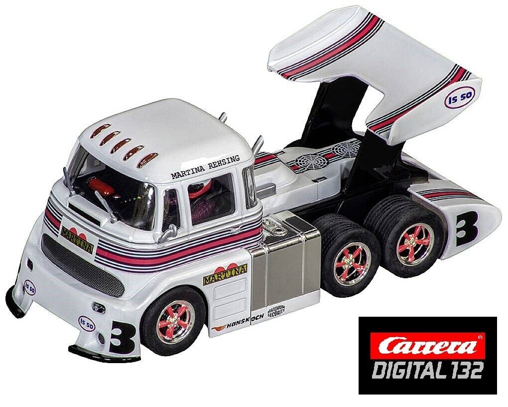 Carrera EVO DIGITAL 1:32 TRUCKSTER CABOVER MARTINA REHSING No.3 slot car also suits scalextric