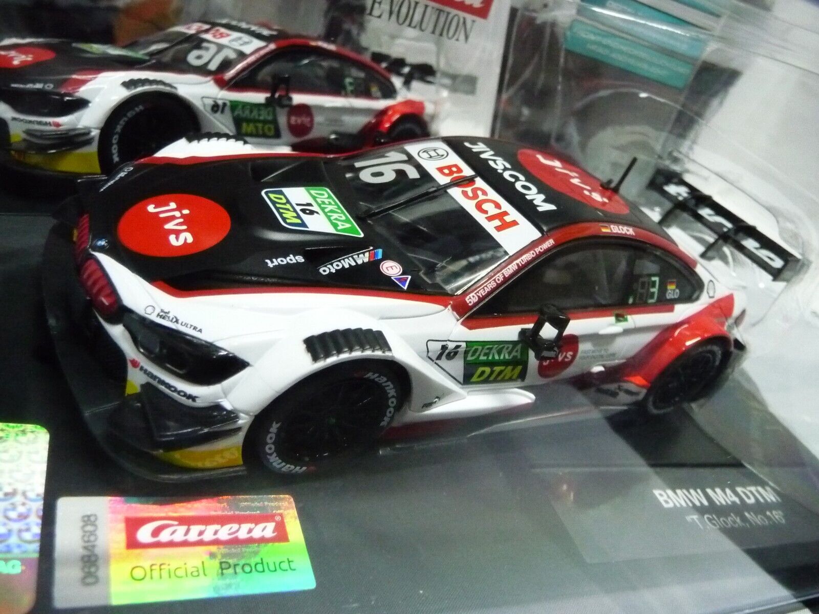 Carrera BMW M4 DTM T Glock No 16 Scale 1:32 slot car also suits Scalextric - Image 6