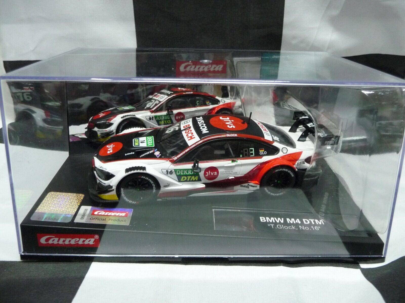 Carrera BMW M4 DTM T Glock No 16 Scale 1:32 slot car also suits Scalextric - Image 7