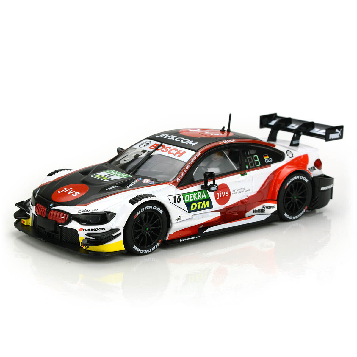 Carrera BMW M4 DTM T Glock No 16 Scale 1:32 slot car also suits Scalextric