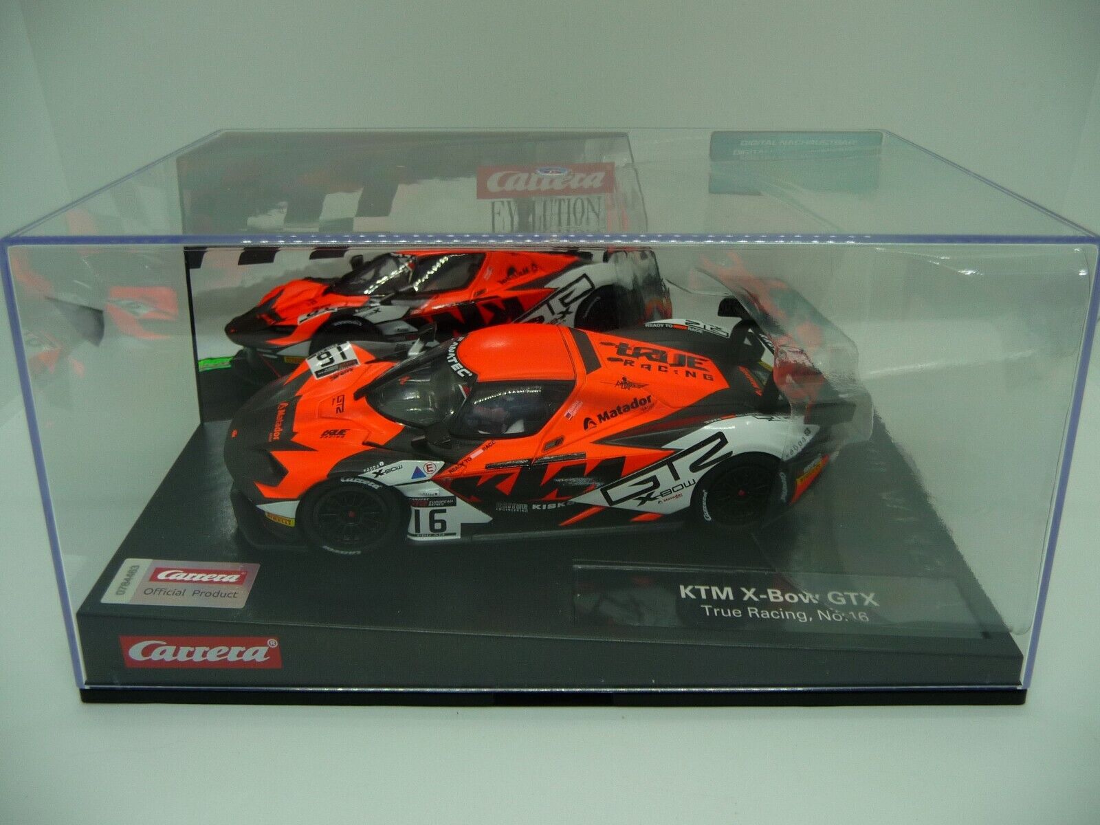 Carrera EVO 1:32 KTM X-Bow GTX True Racing No16 slot car also suits scalextric - Image 3
