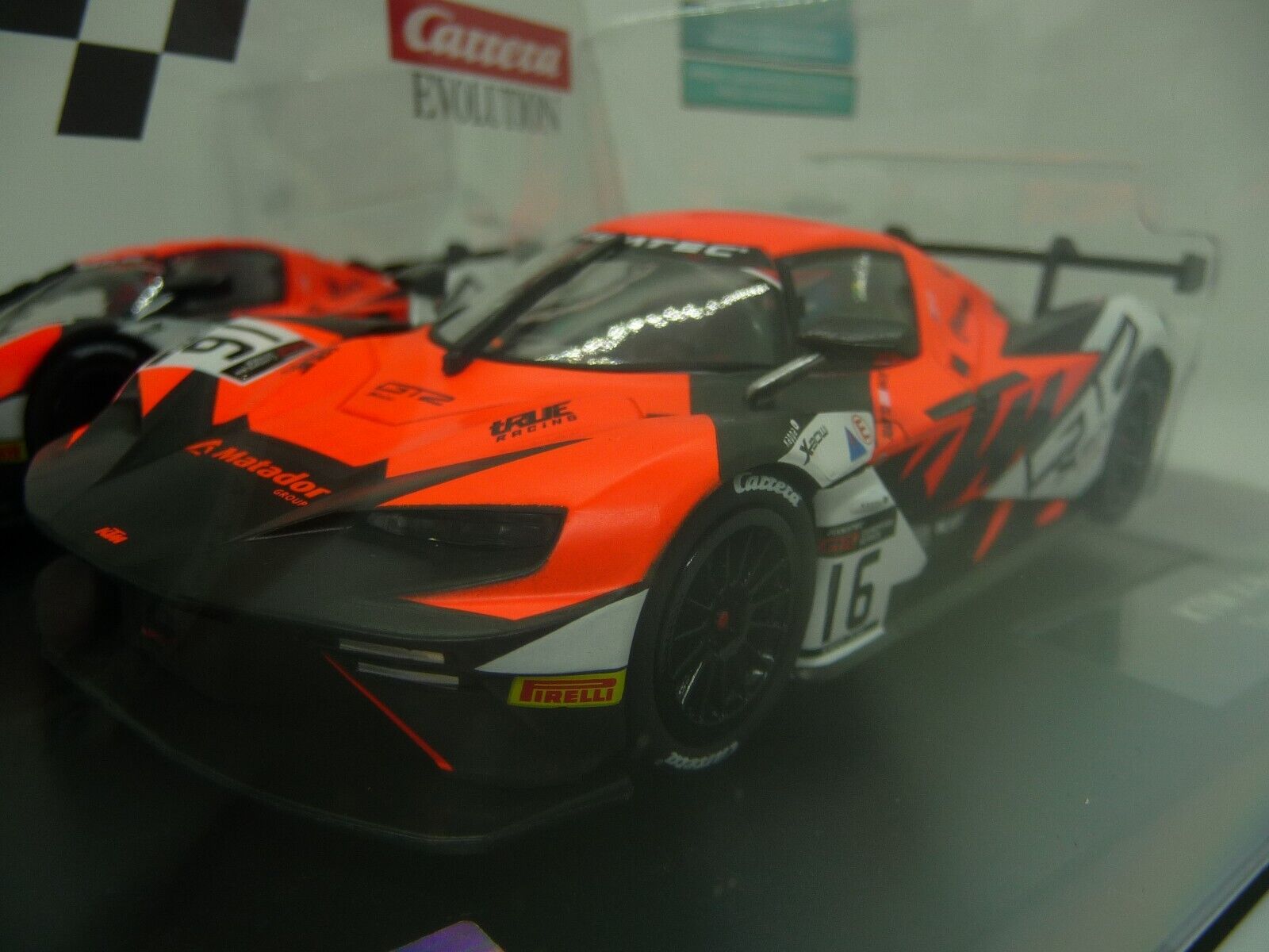 Carrera EVO 1:32 KTM X-Bow GTX True Racing No16 slot car also suits scalextric - Image 4