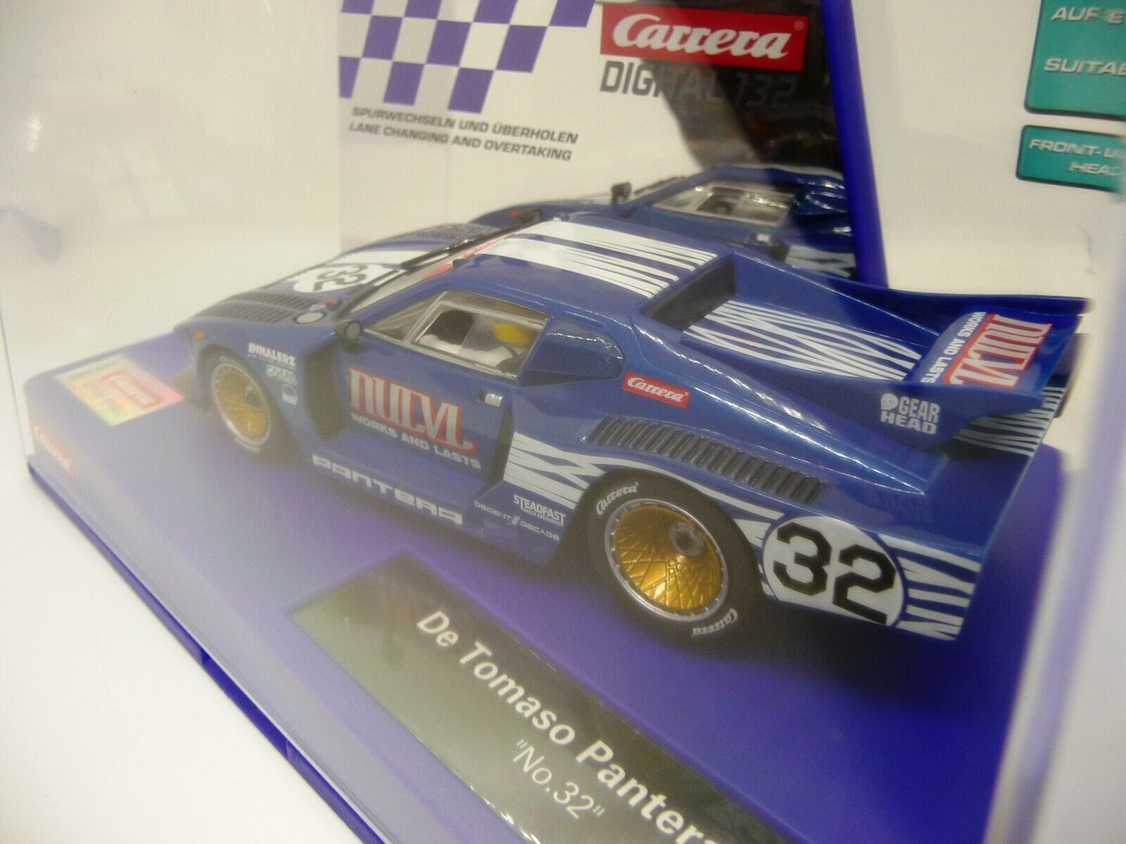 Carrera EVO DIGITAL 1:32 De Tomaso Pantera Gr 5 No 32 slot car also suits scalextric - Image 5