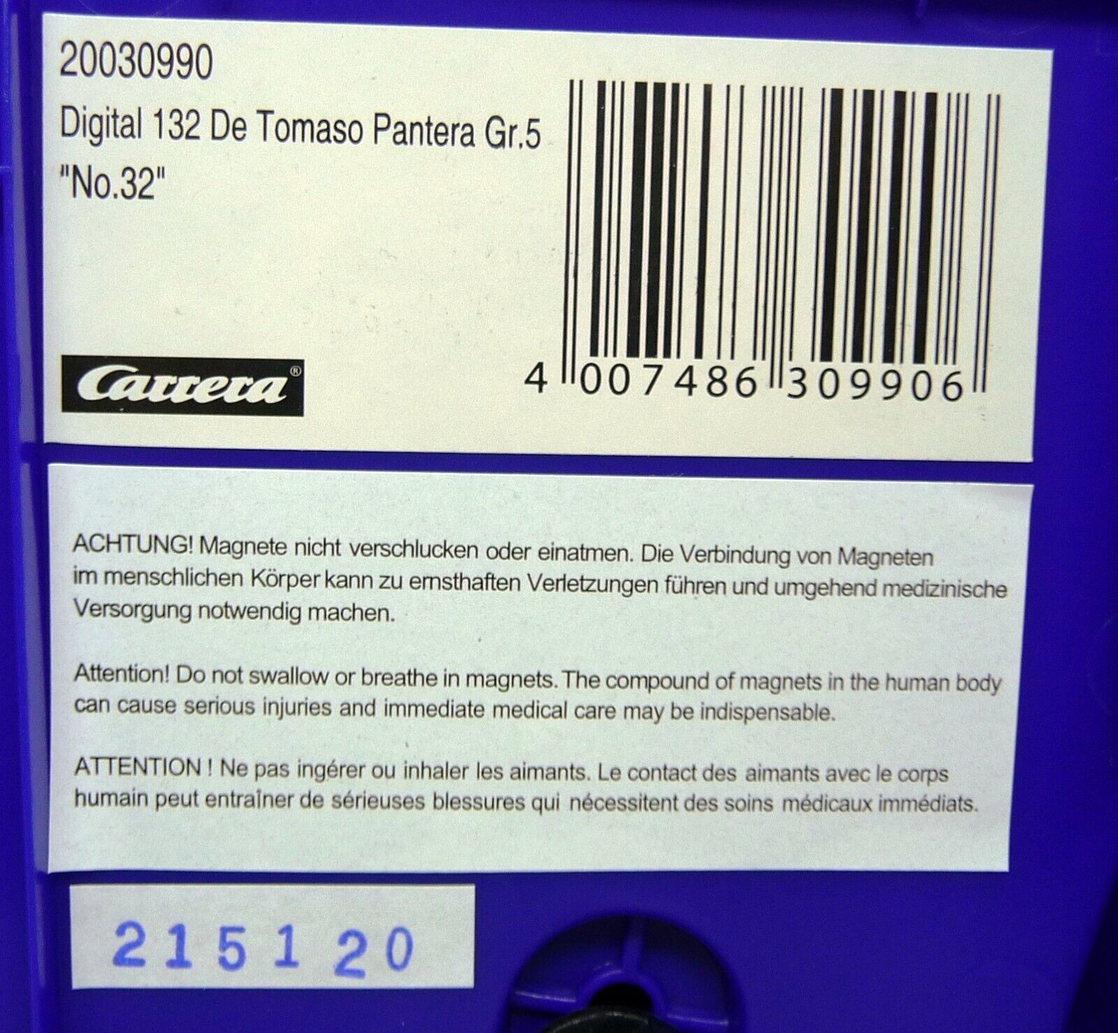 Carrera EVO DIGITAL 1:32 De Tomaso Pantera Gr 5 No 32 slot car also suits scalextric - Image 7